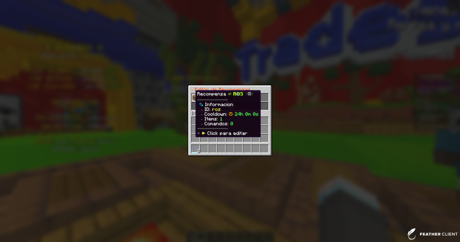 Editor de recompensas