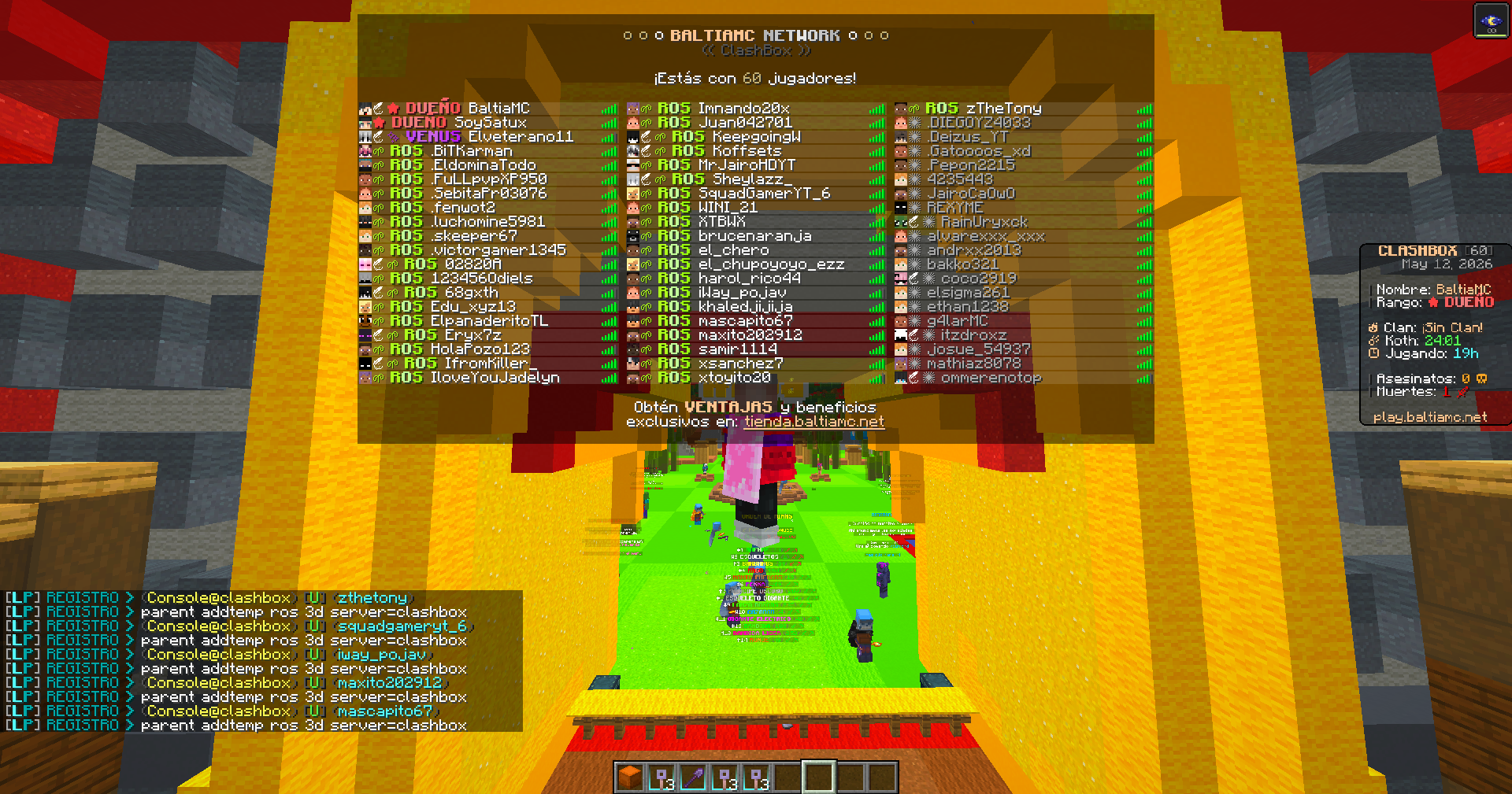 Tab y scoreboard
